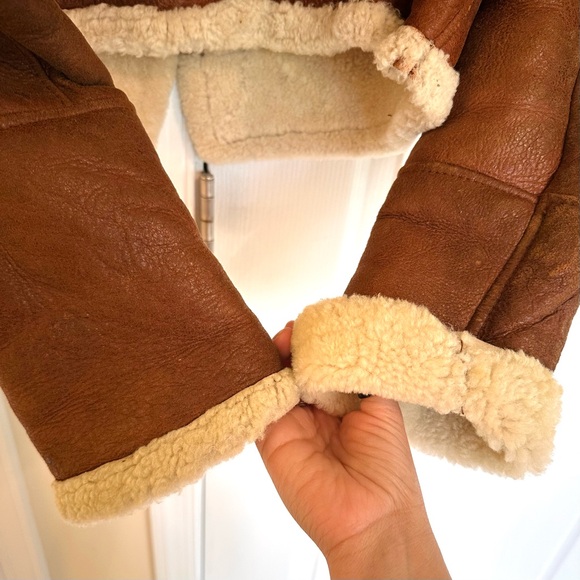 Bod & Christensen Genuine Shearling Aviator Jacket - Picture 6 of 12